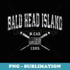 Bald Head Island NC Nautical Vintage US Flag - Artistic Sublimation Digital File