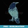 Colorful Raven Bird Illustration Graphic Art Outfit Crow - Special Edition Sublimation PNG File