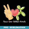 Peace Love Balloon Animals - Balloons Artist Twister Party - Premium PNG Sublimation File