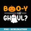 Boo-y Or Ghoul Gender Reveal Halloween Baby Shower Party - High-Resolution PNG Sublimation File