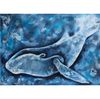 Whale Painting Fish Original Art Underwater Wall Art Maritime Artwork — копия (2).jpg