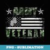 VETERAN 365 Army Veteran Camo US Flag - PNG Sublimation Digital Download