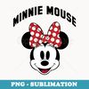 Disney Minnie Mouse Vintage Sweetie Polka Dot Red Bow Face - Stylish Sublimation Digital Download