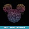 Disney Mickey And Friends Mandala Mickey Ears - Premium Sublimation Digital Download