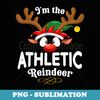 Christmas PJS Athletic XMas Reindeer Matching - High-Resolution PNG Sublimation File
