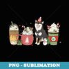 Shiba Inu Coffee Latte Winter Christmas Dog Mom Holiday - Premium Sublimation Digital Download