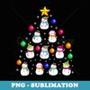 Funny Snowman Christmas Tree T Ornament Decor - Sublimation Digital Download