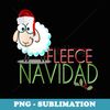 Funny Feliz Navidad Spanish Christmas Sheep Fleece - Sublimation Digital Download