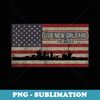 USS New Orleans CA-32 Cruiser Ship USA American Flag - Signature Sublimation PNG File