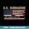 USS Albany SSN-753 Submarine Veterans Day Fathers Day - Sublimation Digital Download