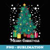 Christmas Tree for xmas - Santa - Merry Christmas Tree - Decorative Sublimation PNG File