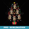 Raccoon Christmas Tree Lights Ugly Christmas er X-Mas - Creative Sublimation PNG Download