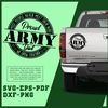 Proud US Army Family Bundle SVG, EPS, PNG, PDF, DXF - Cricut and Silhouette Designs - Digital Download