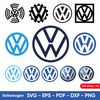 Volkswagen logos Vector SVG Bundle: Layered SVG, Cricut Cut Files, Car Logos + Bonus Gifts