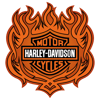 Motorcycle HARLEY Orange Logo - Gift - Fire Illustration - SVG, png,pdf, eps, dxf, digital download ,Perfect for cricut
