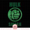 Marvel Hulk Smash Fist Circle Logo Green Stone Poster png, digital download, instant .jpg
