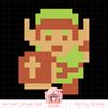 Nintendo Zelda Classic NES 8-Bit Pixelated Link png, digital download, instant png, digital download, instant .jpg
