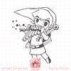 Nintendo Zelda Young Link _ Flute Cartoon Line Art png, digital download, instant png, digital download, instant .jpg