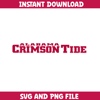 Alabama Crimson Tide Svg, Alabama logo svg, Alabama Crimson Tide University, NCAA Svg, Ncaa Teams Svg (66).png