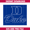 Duke bluedevil University Svg, Duke bluedevil logo svg, Duke bluedevil University, NCAA Svg, Ncaa Teams Svg (39).png