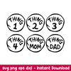 Thing Family Svg Bundle, Thing 1 Thing 2 Svg, Thing Family Svg Bundle, Mom Of all Things Svg, Dad of all Things Svg, png,dxf,eps file.jpeg