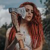 Custom Gift Hand Forged Carbon Steel VIKING AXE with Rose Wood Shaft, Wedding Gift, Axe,Axes Best Birthday Gift,