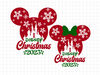 Magic Kingdom Christmas SVG, Magic Castle Mouse Christmas Svg, Mickey Minnie Christmas Svg, Mouse Snowflake Svg, Layered Cut File Png Svg.jpg