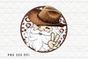 Cowboy Santa PNG File, Retro Cowboy Christmas Sublimation, Christmas Western Design, Instant Digital Download.jpg