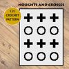 4. Noughts and crosses throw crochet pattern