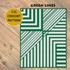 4. Green Lines crochet blanket pattern