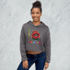 Mental health mental retro Crop Hoodie