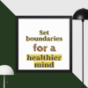 Mental health, Set boundaries for a healthier mind, mental health retro mental Framed poster