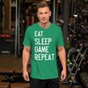 Eat Sleep Game Repeat Unisex t-shirt