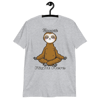 Namastay Right Here Funny Vintage Sloth Lover Lazy Short-Sleeve Unisex T-Shirt