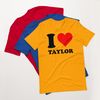 Red Heart I Love Taylor T-Shirt - Unisex t-shirt