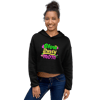 Glow Party Mom Crop Hoodie