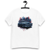 Classic Car on Graffiti Background Men's classic tee