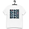 Space Inscription Astronaut With Balloons in Space Men's classic tee