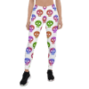 Colorful Skulls Seamless Pattern Leggings