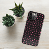 Pink Hearts on the Black Background Snap case for iPhone®