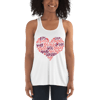 Loving Heart Words Women's Flowy Racerback Tank