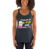 Fueled By K-Pop And Bubble Tea Anime Women's Racerback Tank