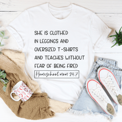 homeschool mom 24/7 tee