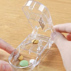 safety shield pill cutter and medicine case