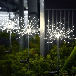 solar sparkler lights for garden paths & walkways