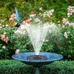 transform your garden - effortless solar powered garden fountain, enhance your outdoor space