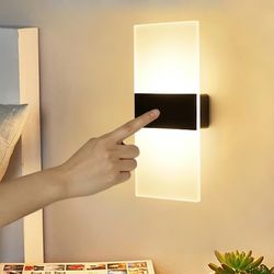 modern strip acrylic led wall lamp