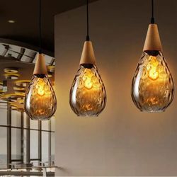 sergia - modern nordic drop glass pendant lamp