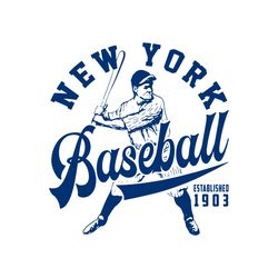 new york baseball established 1903 svg