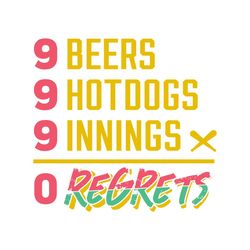 9 9 9 challenge 0 regrets san diego baseball svg